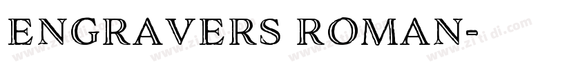 engravers roman字体转换